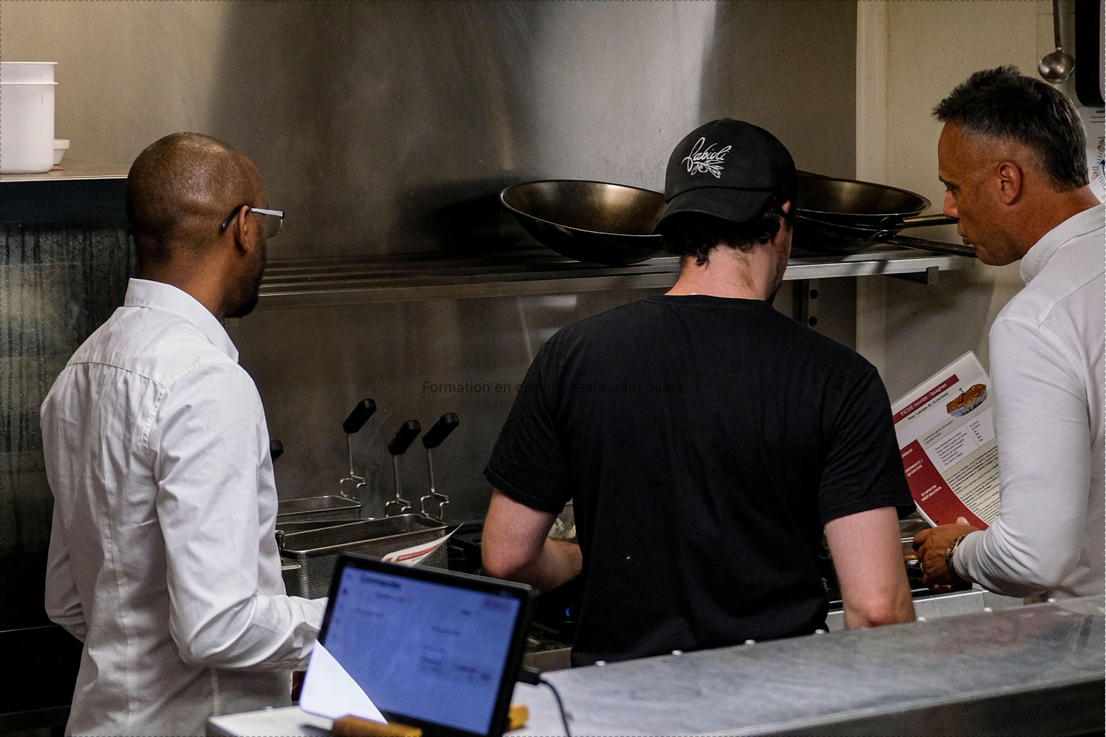Formation en cuisine dans un restaurant Fabioli, coaching au poste