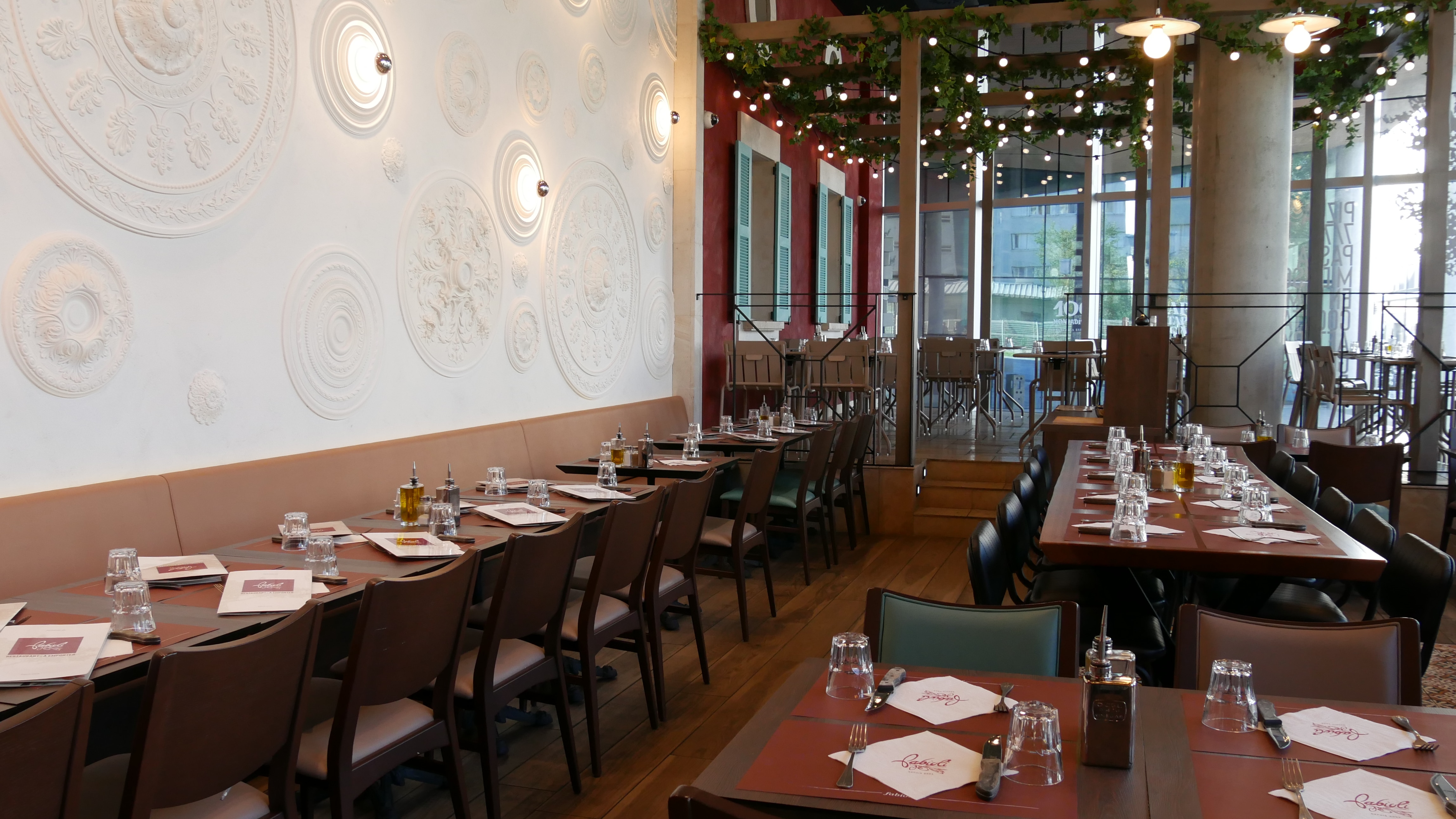 Salle du restaurant Fabioli de Villeurbanne