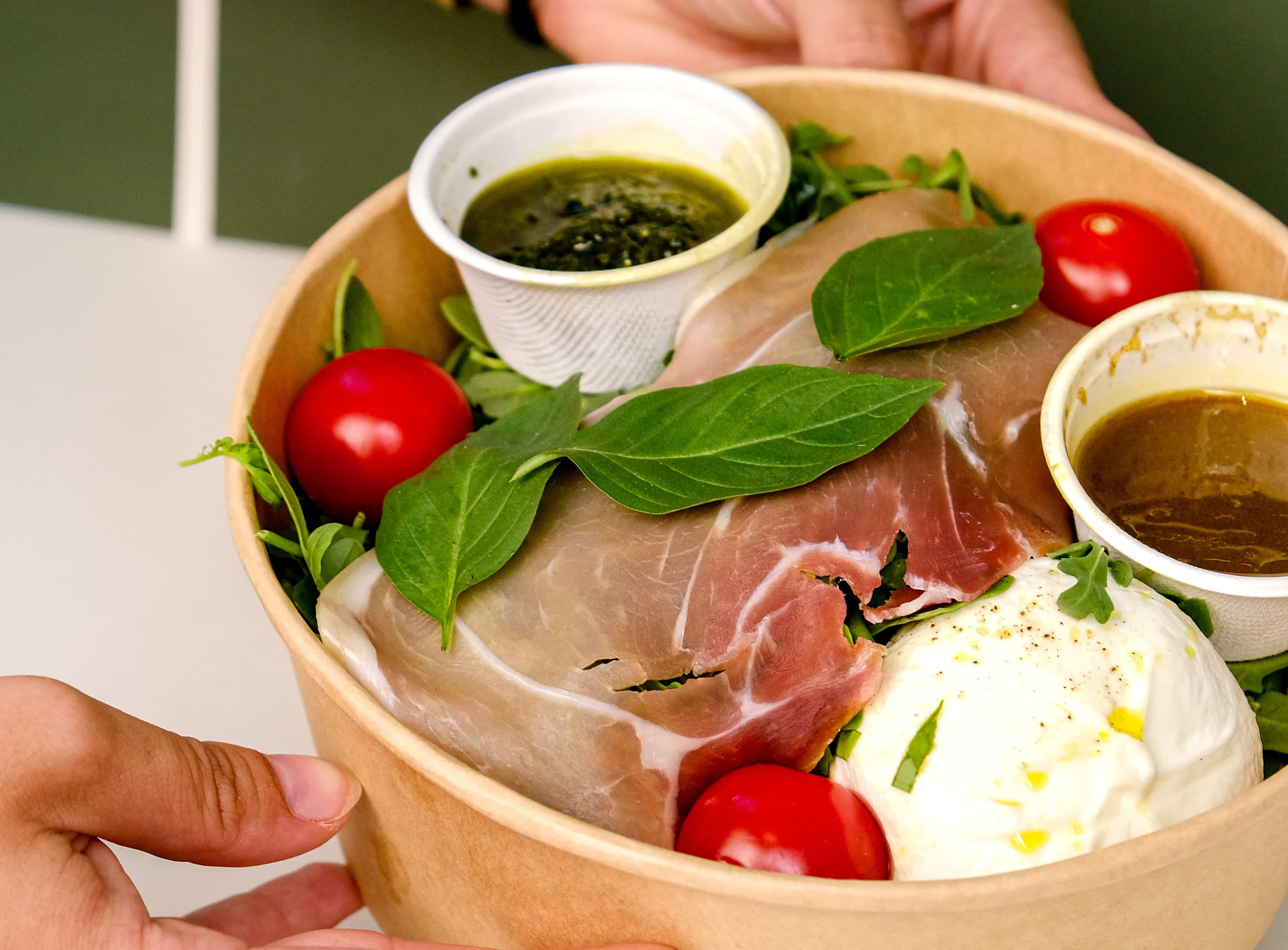 Insalata Fabioli Presto à la burrata et au prosciutto
